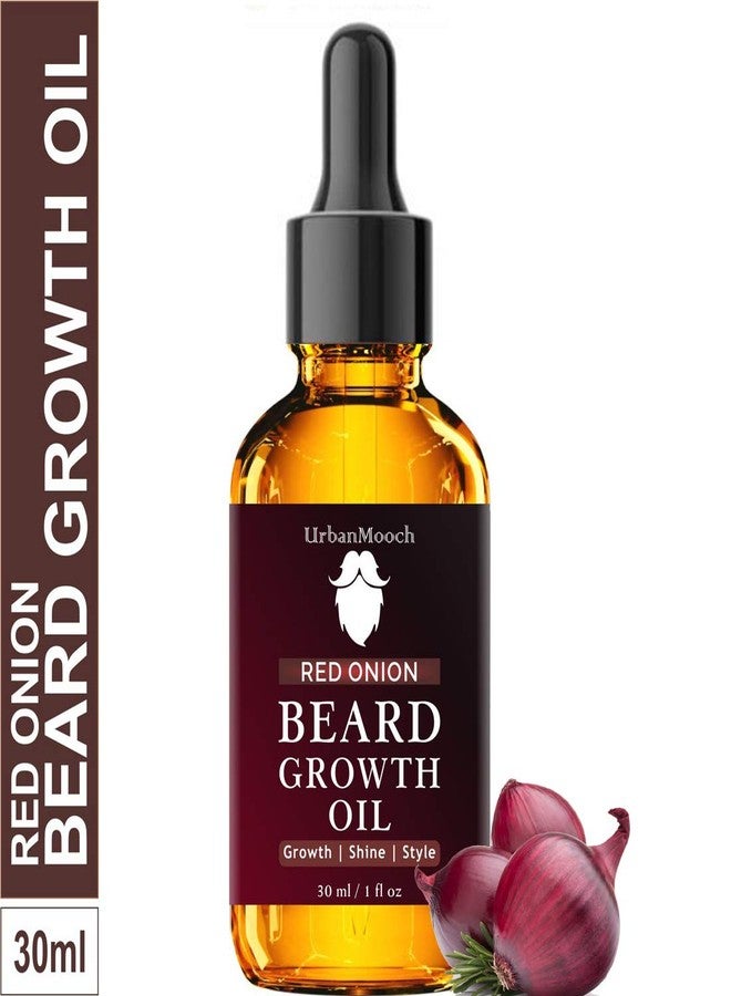 UrbanMooch | Beard Grooming Kit for Men | Onion Beard Oil Boar Bristle Brush U Shape Comb | Promotes Growth Nourishes Styles | 3-in-1 Set - Image 2